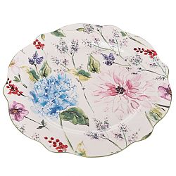Porcelánový plytký tanier Flower Garden, 27 cm
