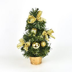 Vianočný stromček zdobený Lisa zlatá, 30 cm