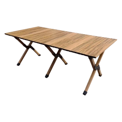 Kempingový stôl, hnedá, ARTUR