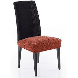 Forbyt Multielastický poťah na sedák na stoličku Martin terakota, 50 x 60 cm, sada 2 ks