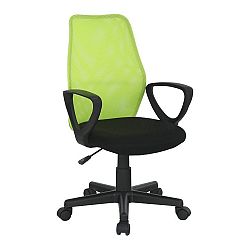 Kancelárska stolička, zelená/čierna, BST NEW 2010