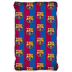 TipTrade Bavlnené prestieradlo FC Barcelona, 90 x 200 cm