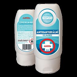 Topvet Antibakteriálny gél na ruky Jahoda 50 ml