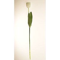 Umelá kvetina Tulipán biela, 60 cm