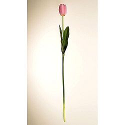 Umelá kvetina Tulipán svetloružová, 60 cm, 